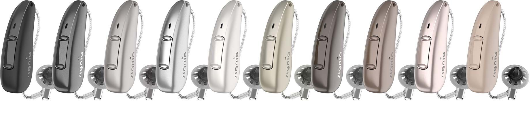 slušni aparat pure charge&go barve